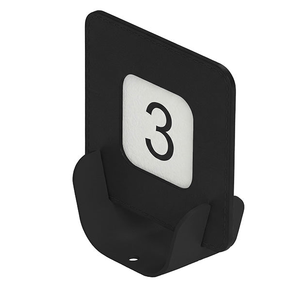 Segnaposto Talk porta QR code - 10 x 4 x 11,5 cm - nero - Stilcasa