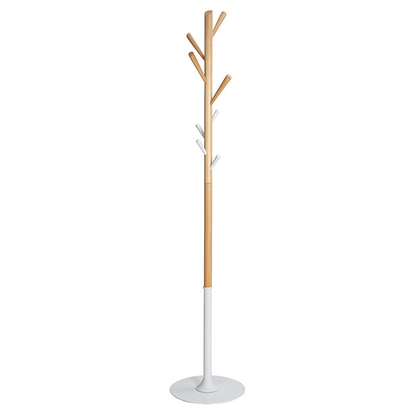 Appendiabiti - Ø35,5 x H175 cm - legno - bianco - Alba