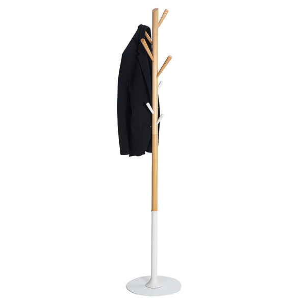 Appendiabiti - Ø35,5 x H175 cm - legno - bianco - Alba