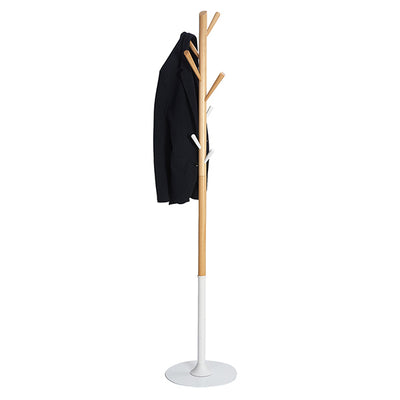 Appendiabiti - Ø35,5 x H175 cm - legno - bianco - Alba