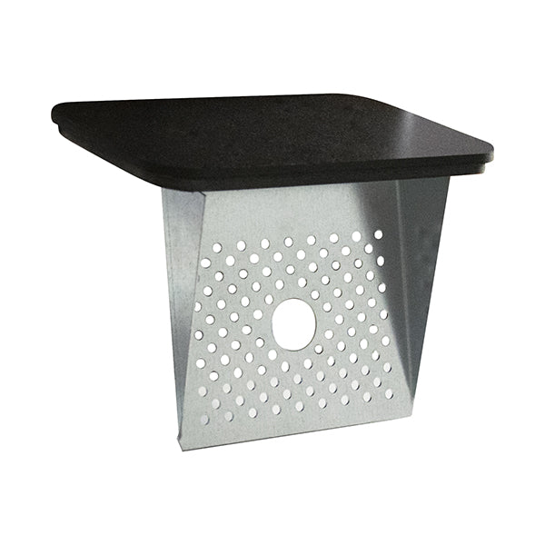 Posacenere murale - acciaio - 17,5 x 10,5 x 34 cm - 2 L - corten - Stilcasa
