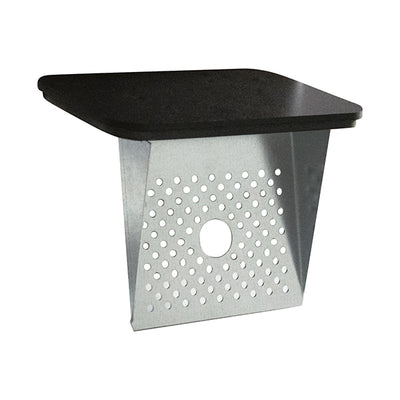 Posacenere murale - acciaio - 17,5 x 10,5 x 34 cm - 2 L - corten - Stilcasa