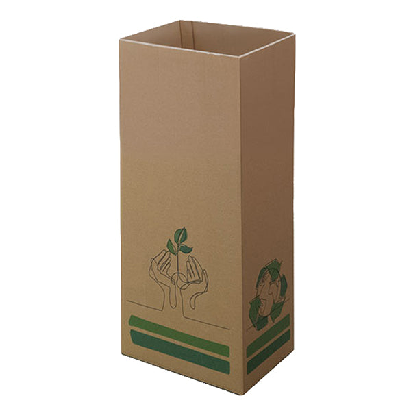 Contenitore gettacarte Cardbob - 25 x 35 x 75 cm - 60 L - cartone - avana - Medial