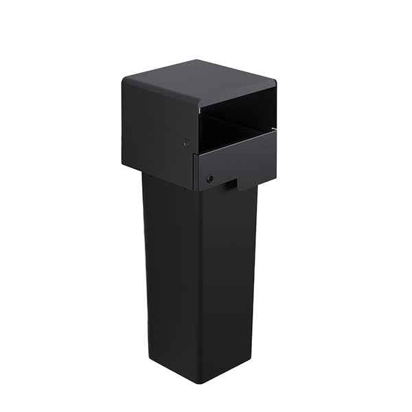Portarifiuti MODULA - murale - coperto - con contenitore - 35 x 35 x 91 cm - 53 L - antracite - Stilcasa