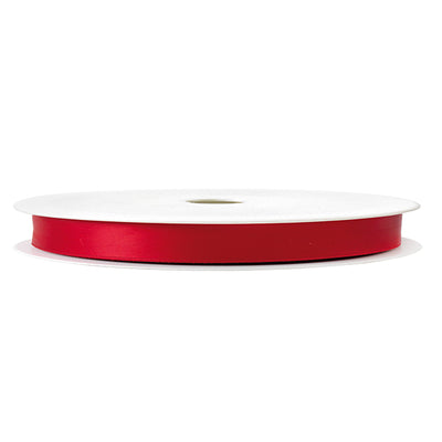 Nastro doppio raso - 9mmx100mt - rosso 250 - Brizzolari