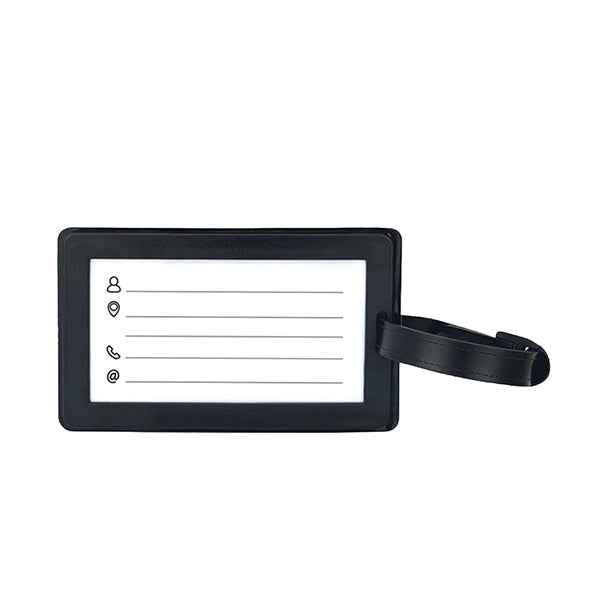 Targhette per valigia Explora - 10,5 x 6,5 cm - azzurro nero - Lebez