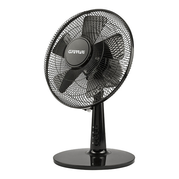 Ventilatore da tavolo Total Black 30 - 3 velocità - 35 W - pala diametro 30 cm - nero - G3 Ferrari