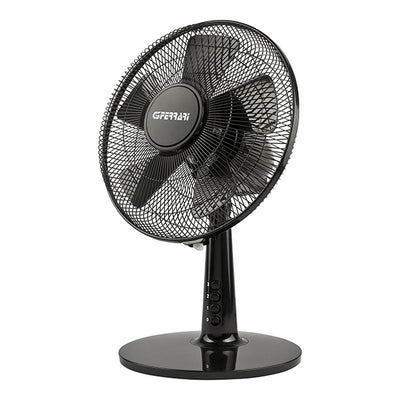 Ventilatore da tavolo Total Black 30 - 3 velocità - 35 W - pala diametro 30 cm - nero - G3 Ferrari