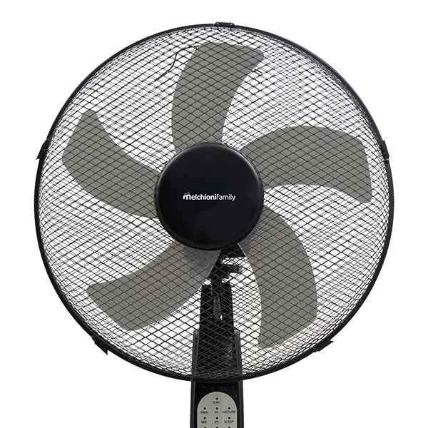 Ventilatore da terra MF1681BR - con piantana, telecomando e pannello di controllo - 30 W - diametro 40 cm - 43 x 40 x 125 cm - Melch ioni family