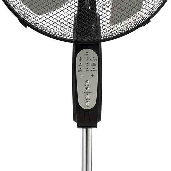 Ventilatore da terra MF1681BR - con piantana, telecomando e pannello di controllo - 30 W - diametro 40 cm - 43 x 40 x 125 cm - Melch ioni family