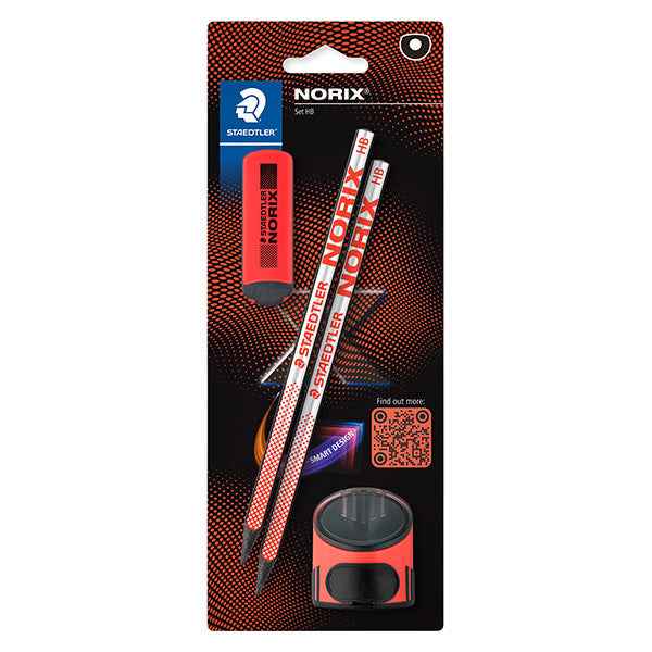 Set Norix® - matite temperamatite gomma - corallo - Staedtler