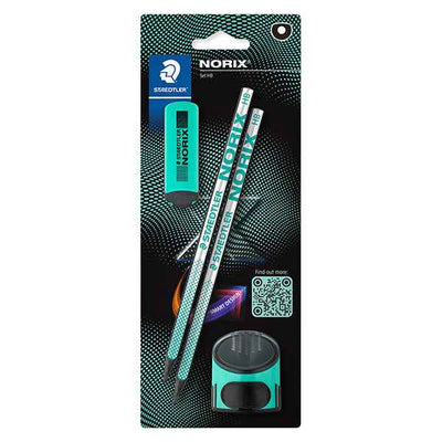 Set Norix® - matite temperamatite gomma - turchese - Staedtler