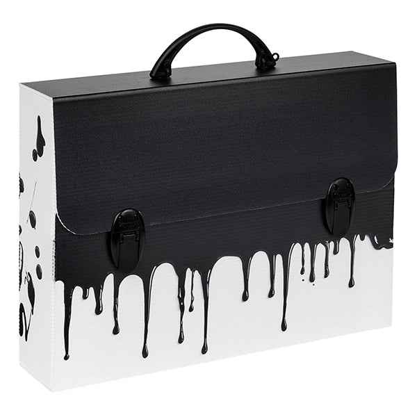 Valigetta polionda Grafitti - 27 x 37,5 cm - dorso 8 cm - fantasie assortite - Favorit