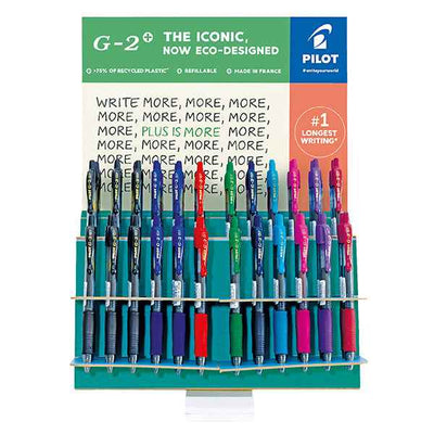 Roller G2+ - punta 0,7mm - colori assortiti - Pilot - expo 72 pezzi