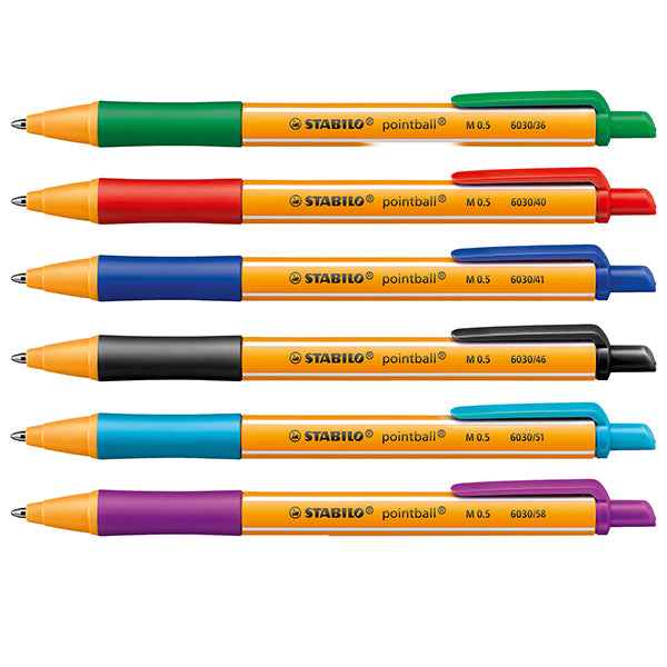 Penna a sfera pointball® - colori assortiti - Stabilo - expo 38 pezzi