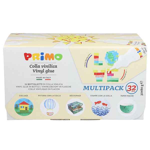 Colla vinilica - 80 g - Primo - box 32 pezzi