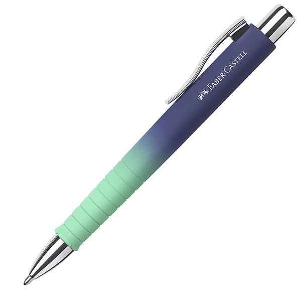 Penne a sfera Poly Ball Flow - XB - fusto colori assortiti - Faber-Castell - expo da 24 pezzi