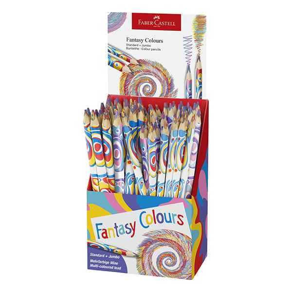 Matite Fantasy Colours - colori assortiti - Faber-Castell - expo da 84 pezzi