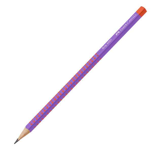 Matite grafite Grip Follow Your Flow - B - fusto colori assortiti - Faber-Castell - expo da 72 pezzi