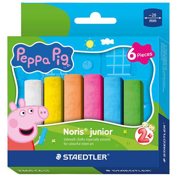 Gessetti jumbo - Ø 20 mm - colori assortiti - Staedtler - astuccio 6 pezzi
