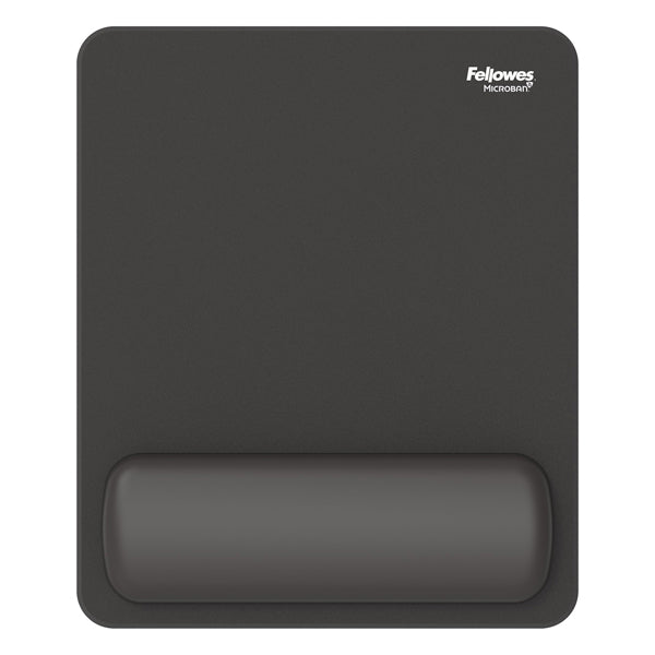 Mousepad Breyta - con poggiapolsi - con microban - nero - Fellowes