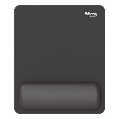 Mousepad Breyta - con poggiapolsi - con microban - nero - Fellowes