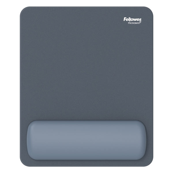 Mousepad Breyta - con poggiapolsi - con microban - blu marino - Fellowes
