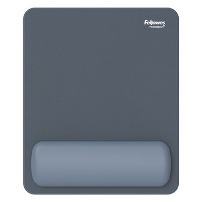 Mousepad Breyta - con poggiapolsi - con microban - blu marino - Fellowes