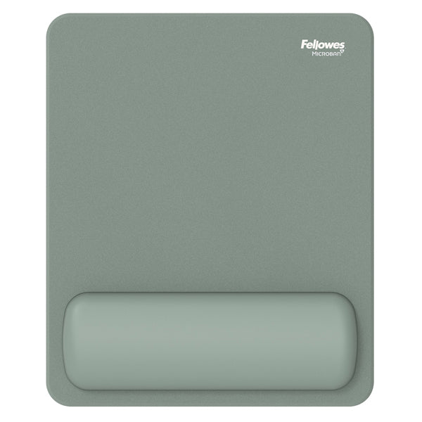 Mousepad Breyta - con poggiapolsi - con microban - salvia - Fellowes