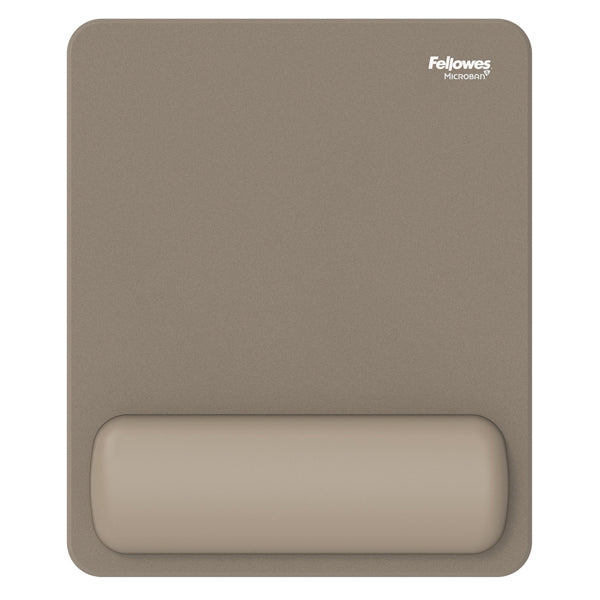 Mousepad Breyta - con poggiapolsi - con microban - sabbia - Fellowes