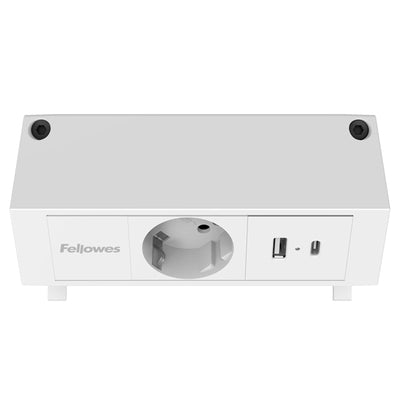 Power desk Type F - bianco - Fellowes