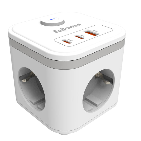 Power Cube Type F - bianco - Fellowes
