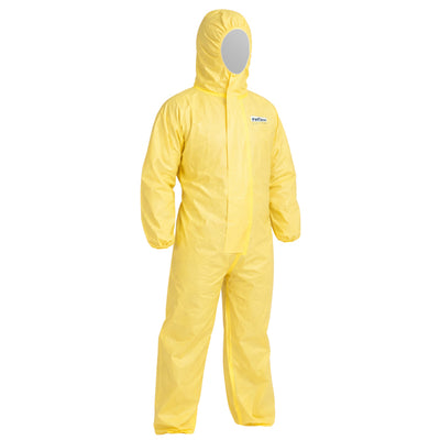 Tuta protezione chimica Cover 3456 - taglia XXL - PE/PLP - giallo - Reflexx