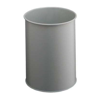 Cestino gettacarte - tondo - metallo - grigio - 15 L - Durable
