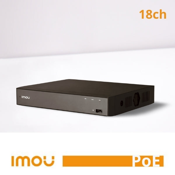 Imou NVR 18 Canali H.265 N118 fino a 4K con Audio Bidirezionale Integrato