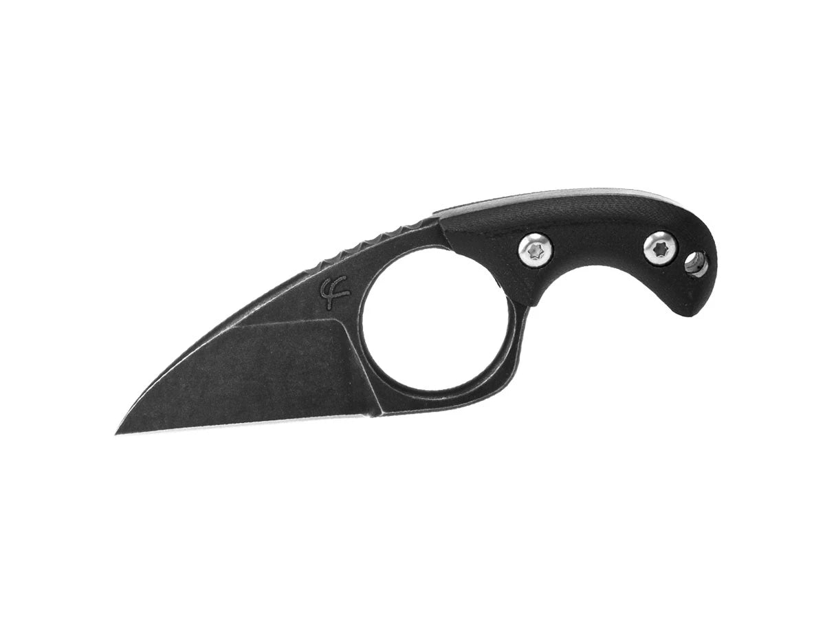 Fred Perrin Shorty G10 Black FP2001B – coltello fisso nero manico G-10 nero