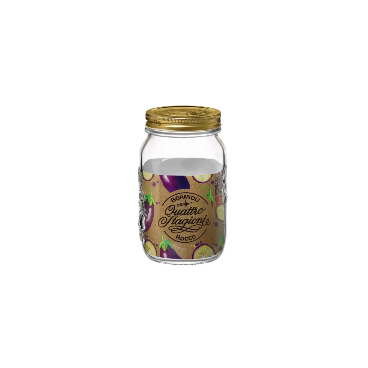 Bormioli Rocco Quattro Stagioni Vaso Vetro per Conserve 1000 ML senza Capsula (6 PZ)