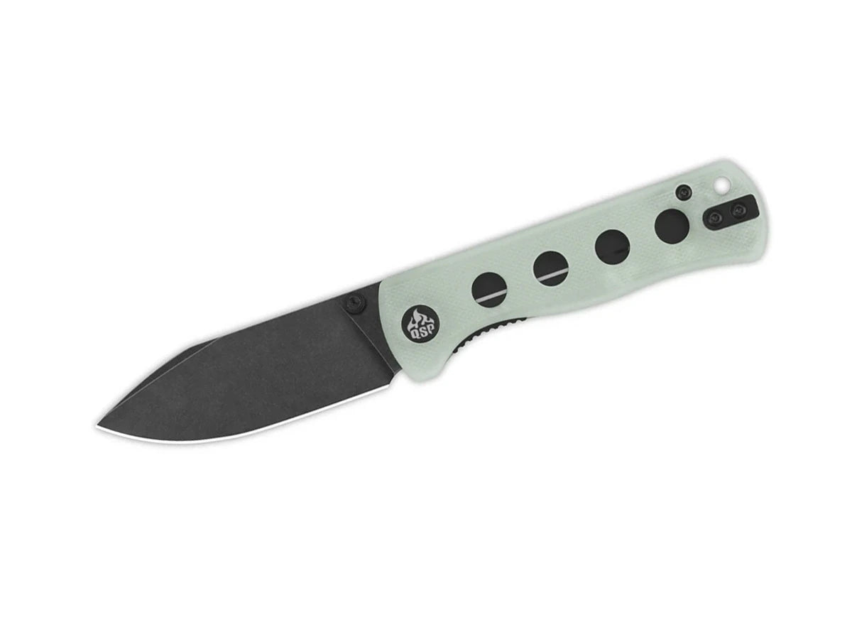 Coltello EDC QSP Canary Folder G-10 14C28N black giada QS150-E2