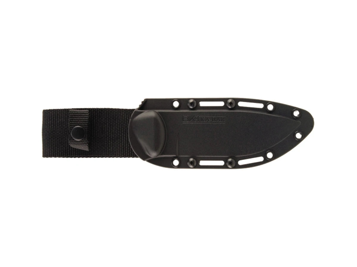 Ka-Bar Becker Companion BK2 dettaglio lama Cro-Van manico Ultramid fodero MOLLE