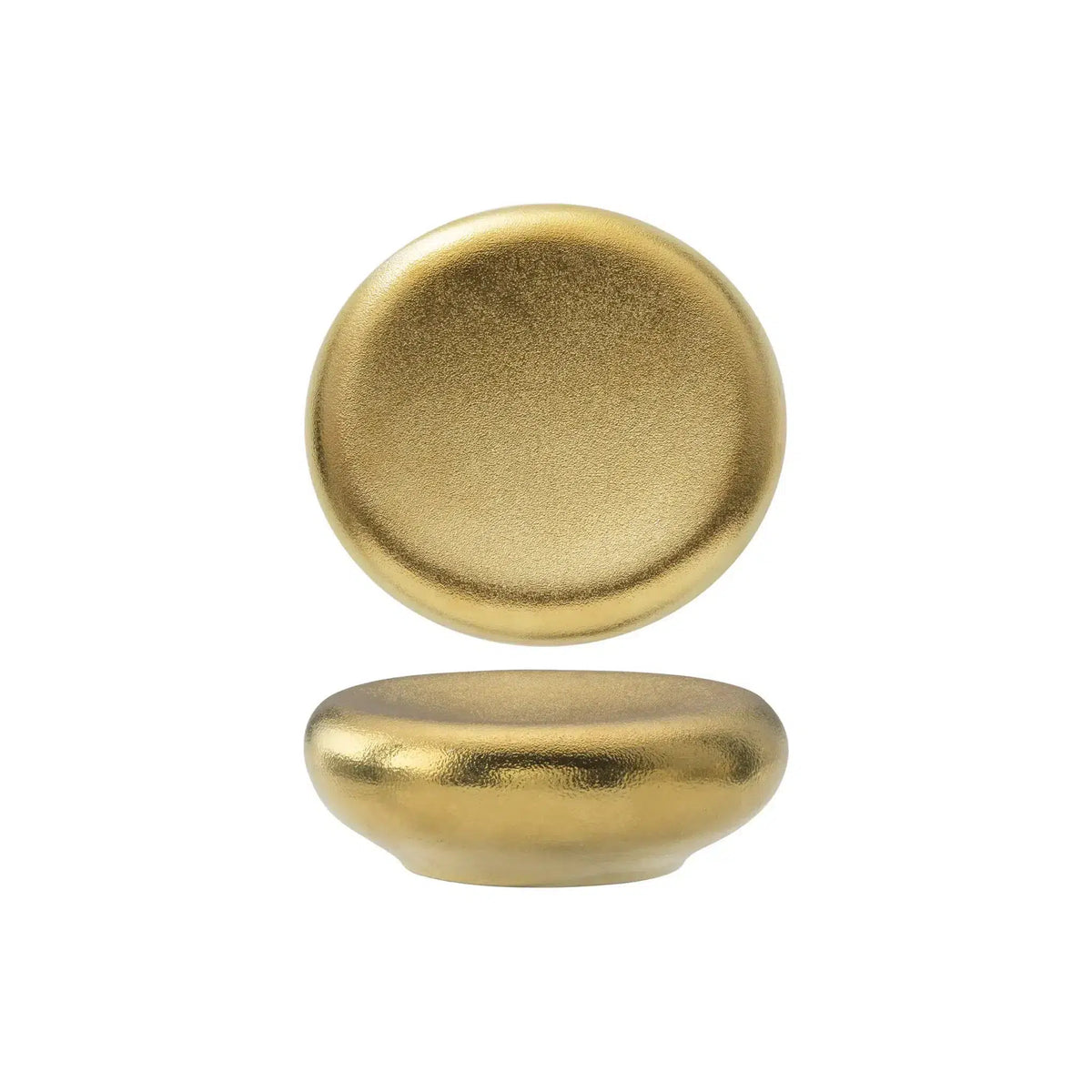 Gemini Gold Piatto Stone Porcellana Effetto Pietra 11x10,4 cm 4 Pezzi