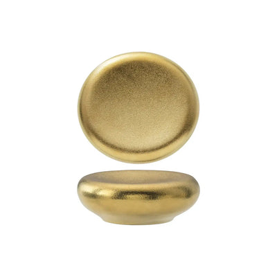 Gemini Gold Piatto Stone Porcellana Effetto Pietra 11x10,4 cm 4 Pezzi