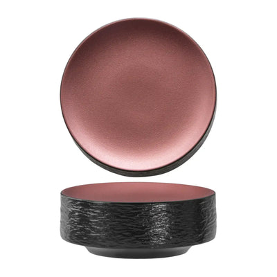 Gemini Copper Piatto Cylinder Porcellana Effetto Pietra 15 cm 2 Pezzi
