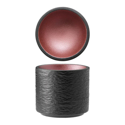 Gemini Copper Piatto Cylinder Porcellana Effetto Pietra 10 cm H9 2 Pezzi