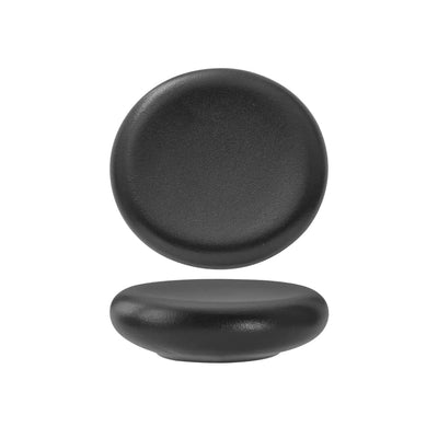 Gemini Black Piatto Stone 14,5x13 cm 2 Pezzi