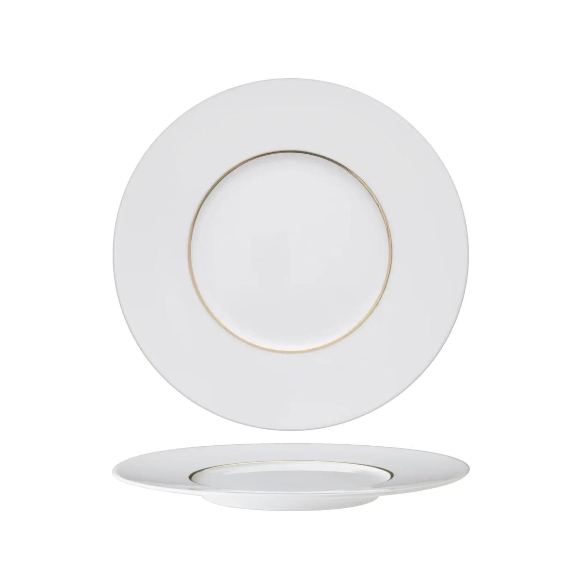 Ligne d'Or Piatto Frutta in Porcellana di Limoges Decorata Ø 23 cm 6 Pezzi