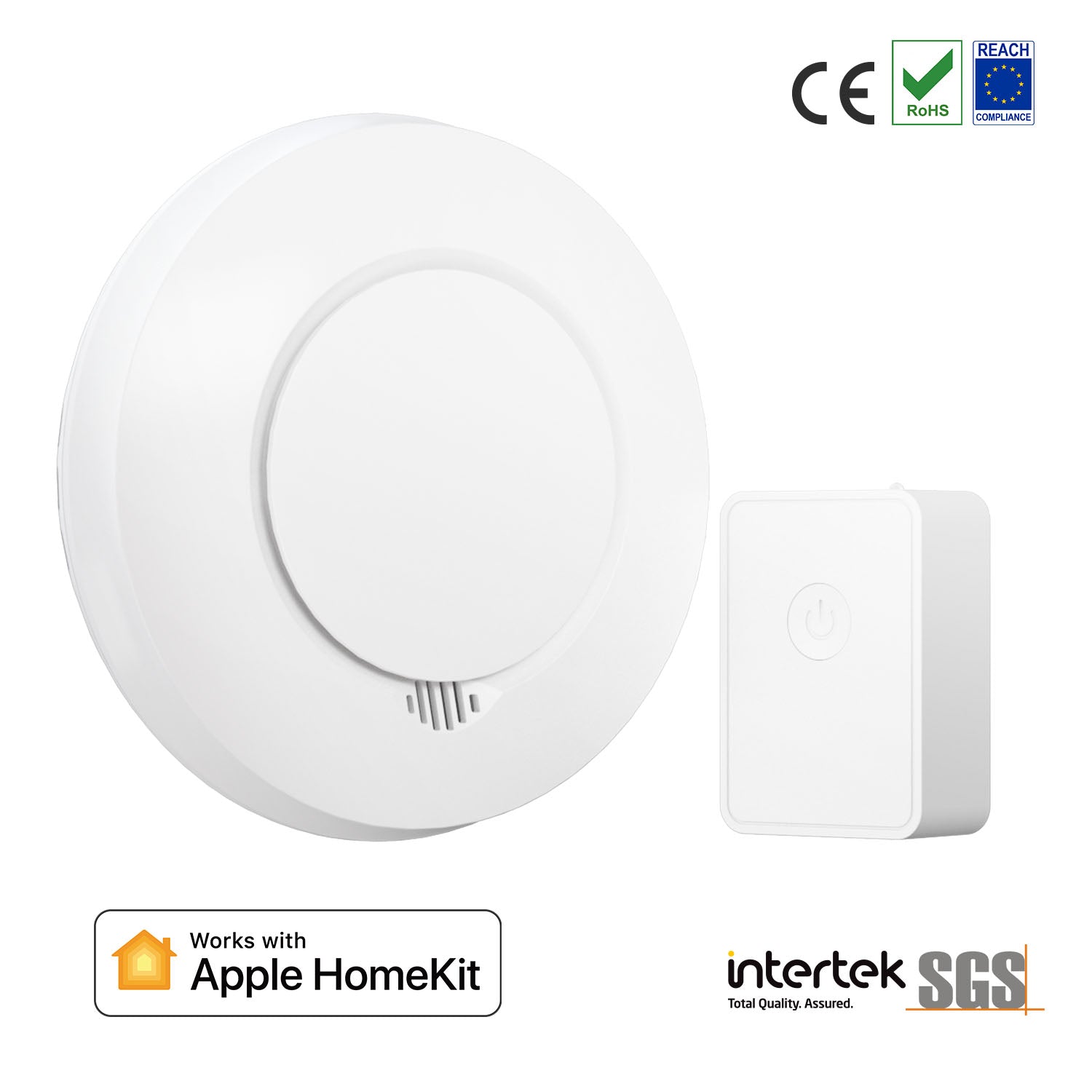 Meross KIT Rilevatore Fumo Smart RF + Hub Wi-Fi [EN 14604] - Apple HomeKit