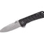 Coltello QSP Hawk Damascus manico CF marmorizzata nera QS131-A