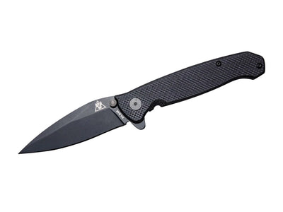 Ka-Bar TDI Flipper 2490 lama spear point AUS-8A 8,9 cm nera manico G-10 nero totale 21 cm 136 gr Frame Lock - vista principale