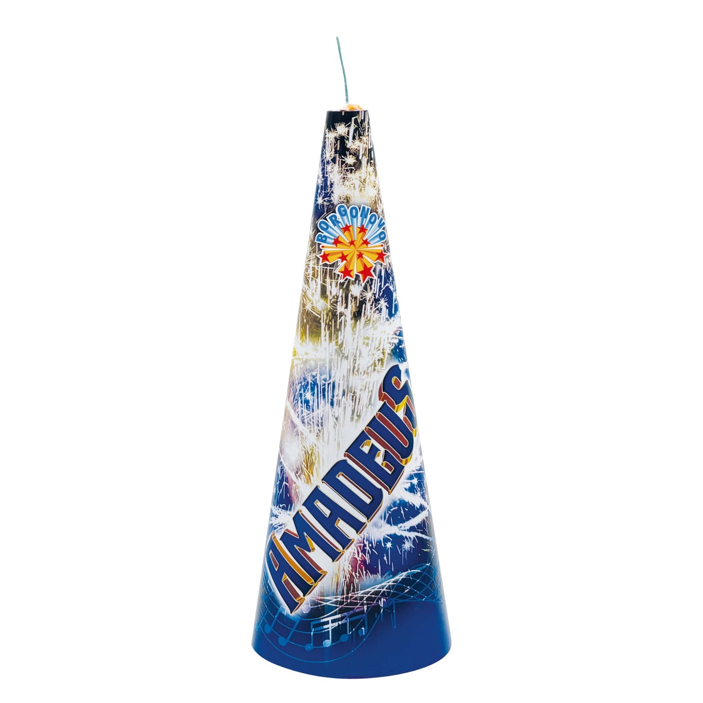 u. Borgonovo Amadeus Fontana Argento con Stelle Blu ed Effetto Cracker F2 NEC 245 g - 0293B