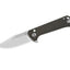 Coltello EDC QSP Grebe Micarta 14C28N stonewash marrone scuro QS147-A1
